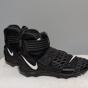 Black and White Nike Force Savage Elite 2 TD Football Cleats Mens 11.5